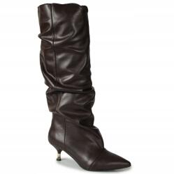 CheBello 4860 Klasszikus Bőr Csizma Lico Csokoládébarna 36 (4860-034-000-PSK-S393)