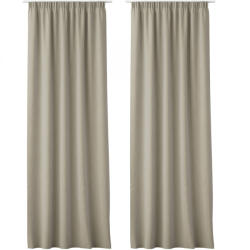 Jemidi Set 2 Draperii Lola cu rejansa Jemidi, 140 x 250 cm, Bej, Poliester, 55308.11. 02