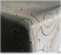Jemidi Fata de masa cu ornament Jemidi, 130 x 340 cm, Gri, Poliester, 55264.22. 18 Fata de masa