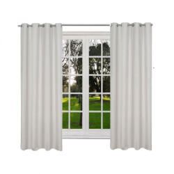 Jemidi Draperie opaca cu inele Jemidi, 140 x 175 cm, Gri, Poliester, 55282.25. 01