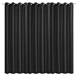 Jemidi Draperie opaca Stella cu inele Jemidi, 300 x 245 cm, Negru, Poliester, 55288.01. 01