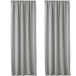 Jemidi Set 2 Draperii Lola cu rejansa Jemidi, 140 x 250 cm, Gri, Poliester, 55308.25. 02