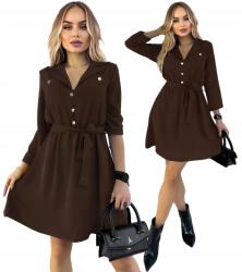 Awanti Csokoládé klasszikus Ruha Női Rúzs pántos gombok XL Merida