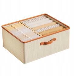 EdiBazzar Rendszerező doboz a ruhásszekrény fiókjához rekeszes szekrénybetét (Organizer do szuflady na ubrania pudełko)