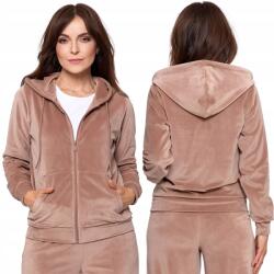 Moraj Velúr cipzáras pulóver Moraj Női melegítő kapucnis zsebek XXL (OBD3500-004)