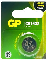 GP Batteries CR1632 GP lítium elem 1db. -os kiszerelés (AAGP16325B)