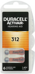 Duracell ActivAir 312 MF hallókészülék elem (BCDURMF3128)