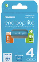 Panasonic Eneloop Lite R03 AAA 550mAh akkumulator (AAEL034LB)