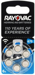 Rayovac hallókészülék elem PR44