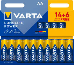 VARTA Longlife Power AA / LR06 elem (4906121792), 20 db (4906121792)