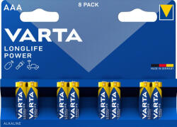 VARTA Longlife Power mikro/ AAA/ LR03 elem, 8 db (4903121418)