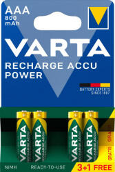 VARTA Power akkumulator mikro/ AAA 800 mAh - l-m-s - 2 550 Ft