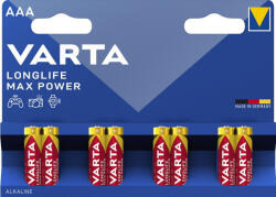 VARTA Longlife Max Power mikro/ AAA/ LR03 elem, 8 db (4703101418)