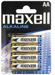 Maxell Alkaline AA, 4 db (MXLAA4)