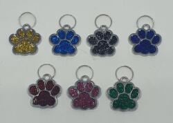  Kutyabiléta - mancs alakú csillámos (fekete)