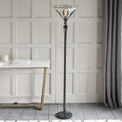 Endon Lighting klasszikus tiffany állólámpa astoria fekete sokszínű end63933 (63933)