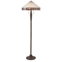 Endon Lighting Endon klasszikus tiffany állólámpa fargo sötétbarna sokszínű end70936 (70936)
