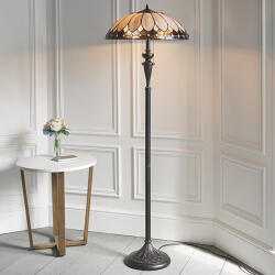 Endon Lighting klasszikus tiffany állólámpa brooklyn sötétbarna sokszínű end63972 (63972)