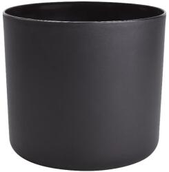 GoodHome Ghiveci rotund GOODHOME, plastic, 25.1 cm, negru