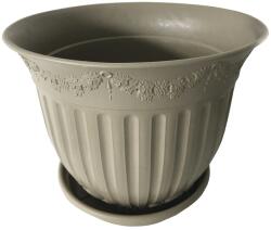 NAPOCHIM Set ghiveci cu farfurie rotund NAPOCHIM, polipropilena, 30 cm, bej