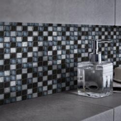 COLOURS Mozaic interior, negru, sticla si piatra naturala, patrata, 30 x 30 cm x 8 mm GoodHome Barya