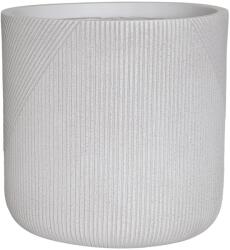 Verve Ghiveci flori VERVE, lut, D 30 cm, alb