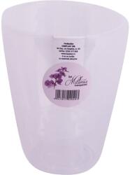 Harplast Set ghivece rotunde MILTONIA, plastic, transparent