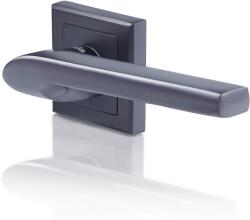 ASSA ABLOY Set manere, rozete butoni, aluminiu, negru, usi de interior Yale Siena
