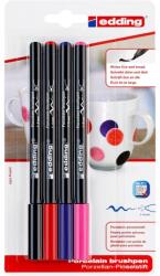 edding Set markere EDDING 4200, varf tip pensula, 1-4 mm, 4 bucati, multicolor