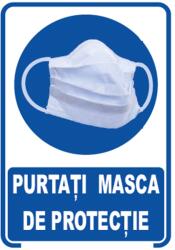 PROTEK Indicator "PURTATI MASCA DE PROTECTIE", 20x30
