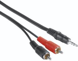 Hama Cablu audio Jack 3.5mm - RCA HAMA 205106, 2m, negru (CAB205106)