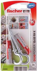 Fischer Set dibluri FISCHER DuoPower, 10 x 50mm, 2 bucati - bricodepot - 21,00 RON