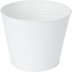 GoodHome Ghiveci rotund GOODHOME, metal, 20.5 cm, alb