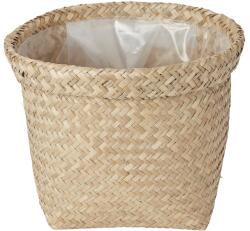 GoodHome Ghiveci din iarba de mare, bej, forma rotunda, 26.5 cm diametru GoodHome