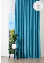 MENDOLA Draperie Adige, inele, 140 x 260 cm, semiopac, turcoaz