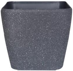 Verve Ghiveci flori VERVE, plastic, D 28 cm, negru
