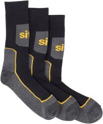 SITE Set 3 perechi sosete barbati SITE Toppan, marimea 41-46, negru-gri