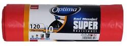 SANO Saci menajeri SANO Optima, 10 bucati, 120 l, rosu