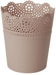 GoodHome Ghiveci din plastic, roz, forma rotunda, 16 cm diametru GoodHome