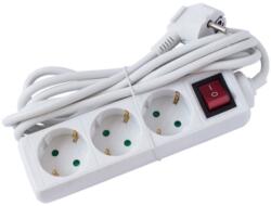 Strohm Prelungitor STROHM 5948833077767, 3 prize Shucko, 5m, alb (5948833077767)