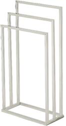 GoodHome Suport prosop triplu Alessano GOODHOME, 45 x 21.5 x 84.5 cm, otel, argintiu