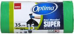 SANO Saci menajeri SANO Optima, 15 bucati, 35 l, verde