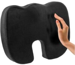 MILA HOME Perna ortopedica pentru sezut MILA HOME NAY3, spuma cu memorie, 35 x 45 cm, negru (TXTPERNAY3)