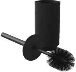 GOODHOME Perie WC cu suport Kina GOODHOME, 10.5 x 42 cm, polipropilena si ABS, negru