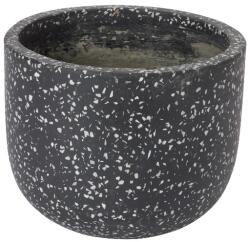 GoodHome Ghiveci din terrazzo, gri, forma rotunda, 21.2 cm diametru GoodHome