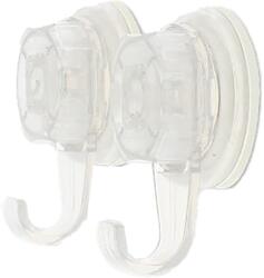 GOODHOME Carlig baie pentru prosop Tenno GOODHOME, 5.5 x 3.8 x 8 cm, ABS, transparent, 2 buc