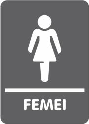 Creative Sign Indicator Toaleta Femei 10X14.5 PVC 1mm Creative Sign