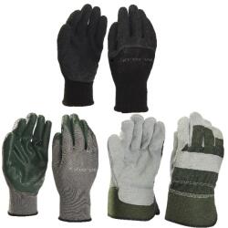 VERVE Set 3 perechi manusi uz general Verve, marime L, negru/verde/gri