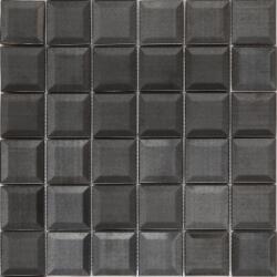 GOODHOME Mozaic interior, negru, otel inoxidabil, patrat, 30 x 30 x 9 mm GoodHome Manza