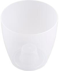 Harplast Ghiveci rotund MILTONIA, plastic, 16.3 cm, alb